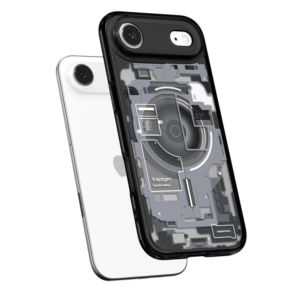 Spigen iPhone Air - Ultra Hybrid Mag - Σκληρή Θήκη με Πλαίσιο Σιλικόνης Και MagSafe - Zero One Black