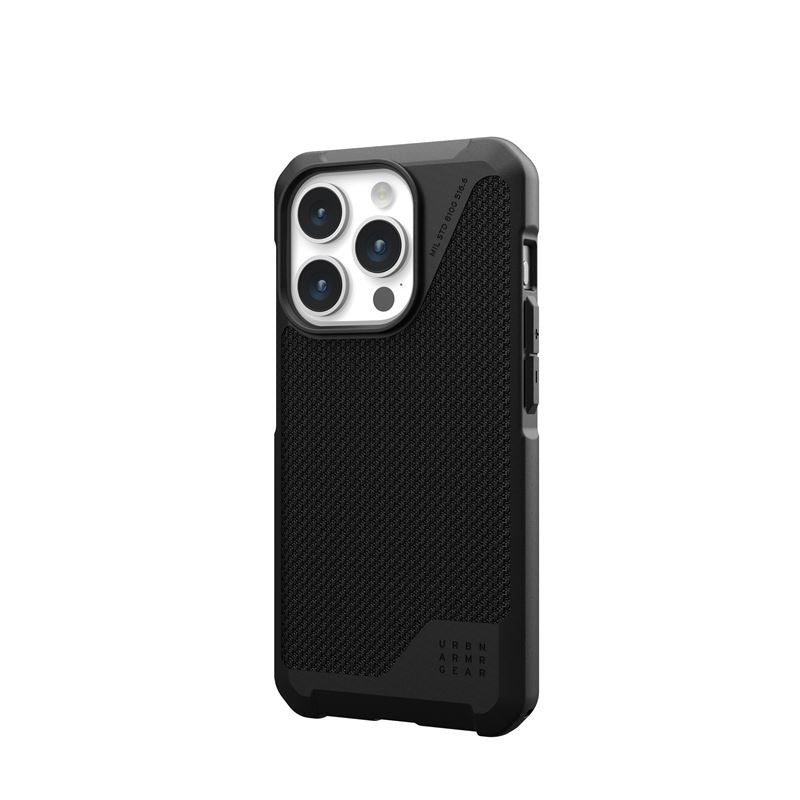 UAG iPhone 15 Pro Metropolis LT Series Σκληρή Θήκη με MagSafe - Kevlar Black
