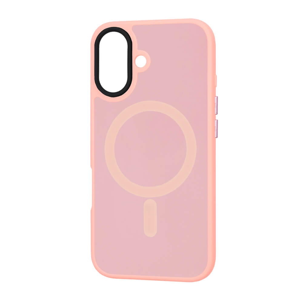 Techsuit iPhone 16 - HaloFrost Series MagSafe - Σκληρή Θήκη με Πλαίσιο Σιλικόνης - Pink