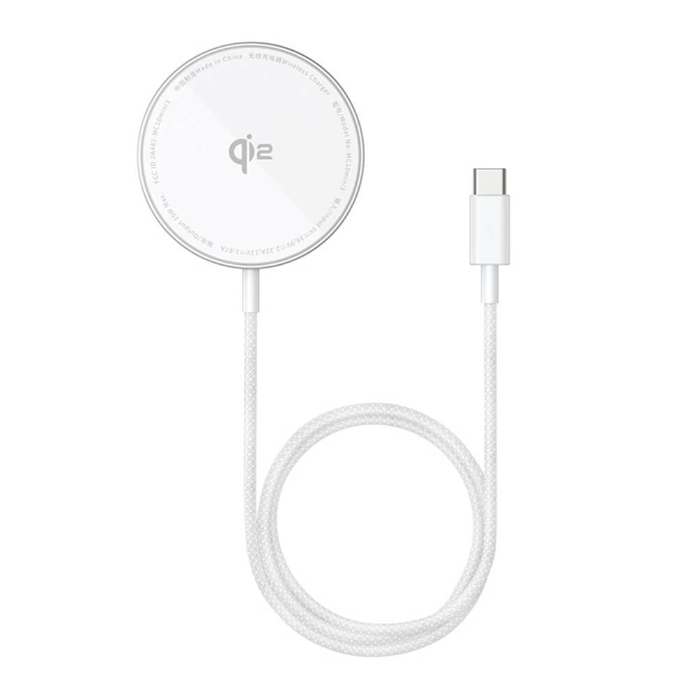 Baseus Simple Mini4 Air 15W Ασύρματος Φορτιστής MagSafe - Frost Silver