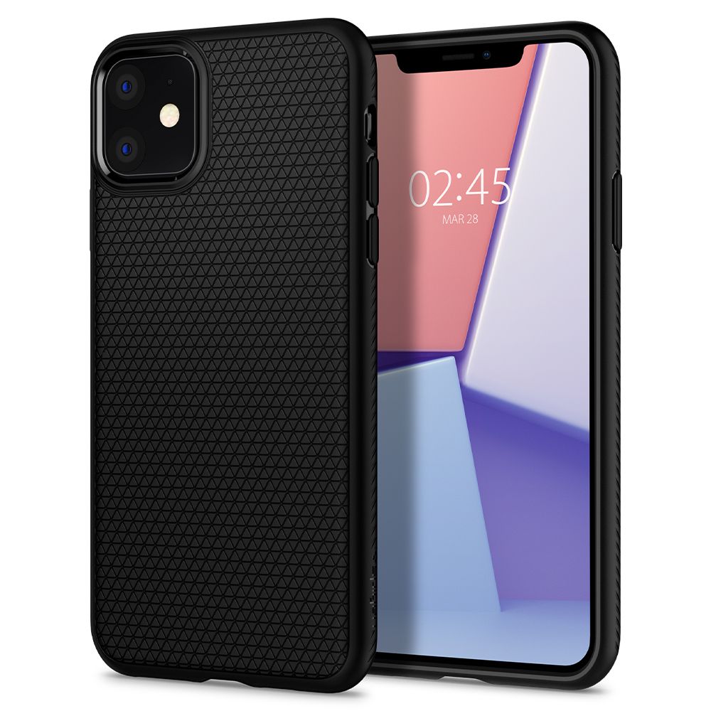 Spigen iPhone 11 Liquid Air Θήκη Σιλικόνης - Matte Black