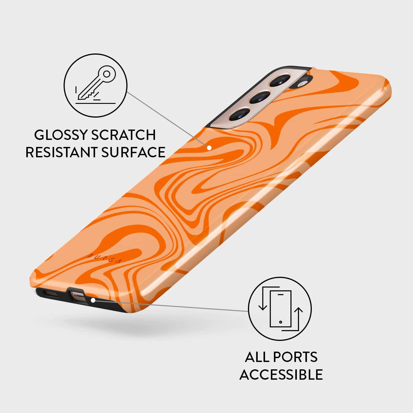 Burga Samsung Galaxy S22 Plus Fashion Tough Σκληρή Θήκη - High Vibrations