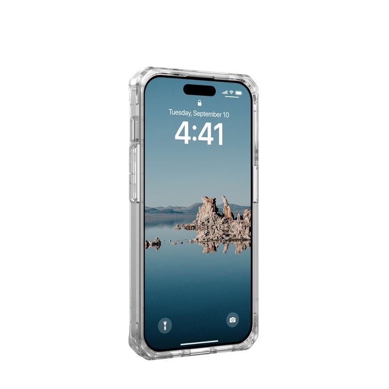 UAG iPhone 15 Pro Plyo Series Θήκη Υψηλής Προστασίας με MagSafe - Ice / Gold - Διάφανη
