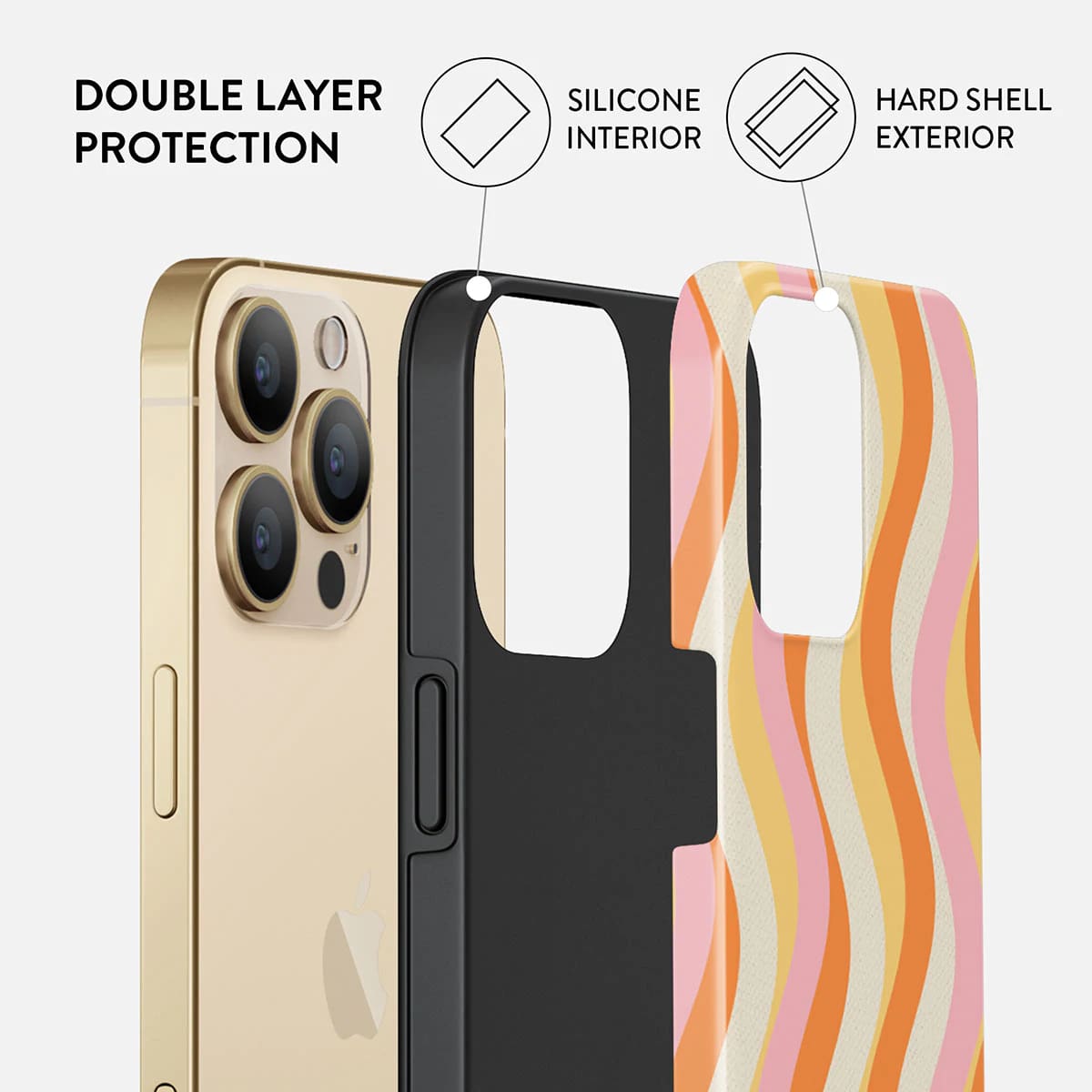 Burga iPhone 13 Pro Max Fashion Tough Σκληρή Θήκη - Flower Power