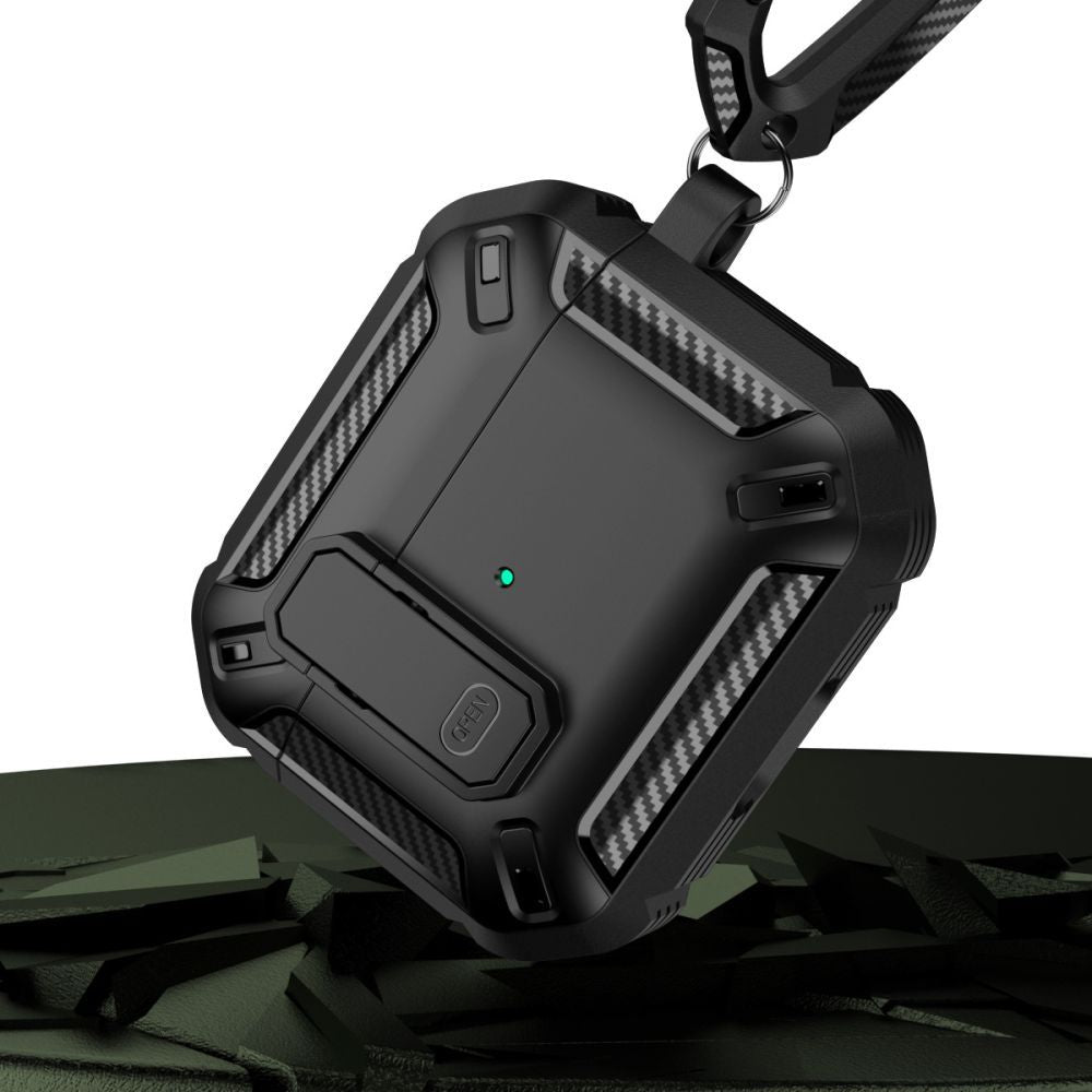 Tech - Protect AirPods Pro 1 / 2 Θήκη Σιλικόνης - X - Carbo - Black