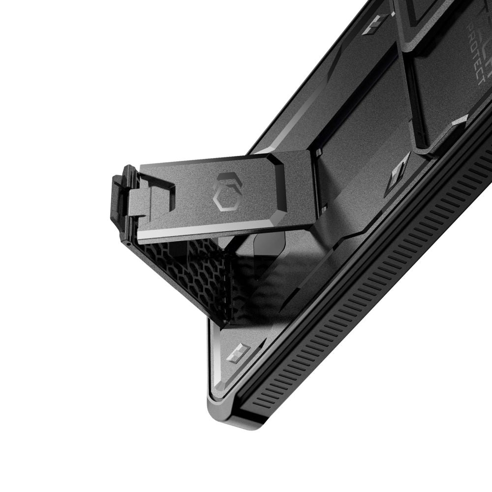 Tech - Protect Samsung Galaxy S24+ Kevlar Cam+ Θήκη 360 Full Body με Προστασία για την Οθόνη και την Κάμερα και Stand - Black