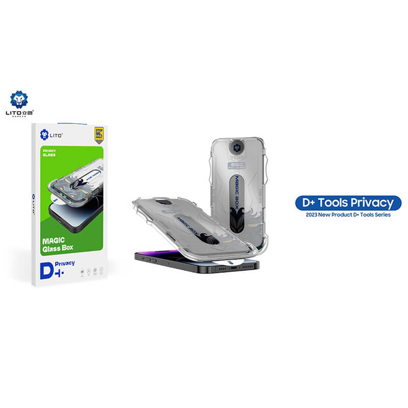 Lito iPhone 16 Magic Glass Box D+ Tools Αντιχαρακτικό Γυαλί Οθόνης με Οδηγό Τοποθέτησης - Privacy