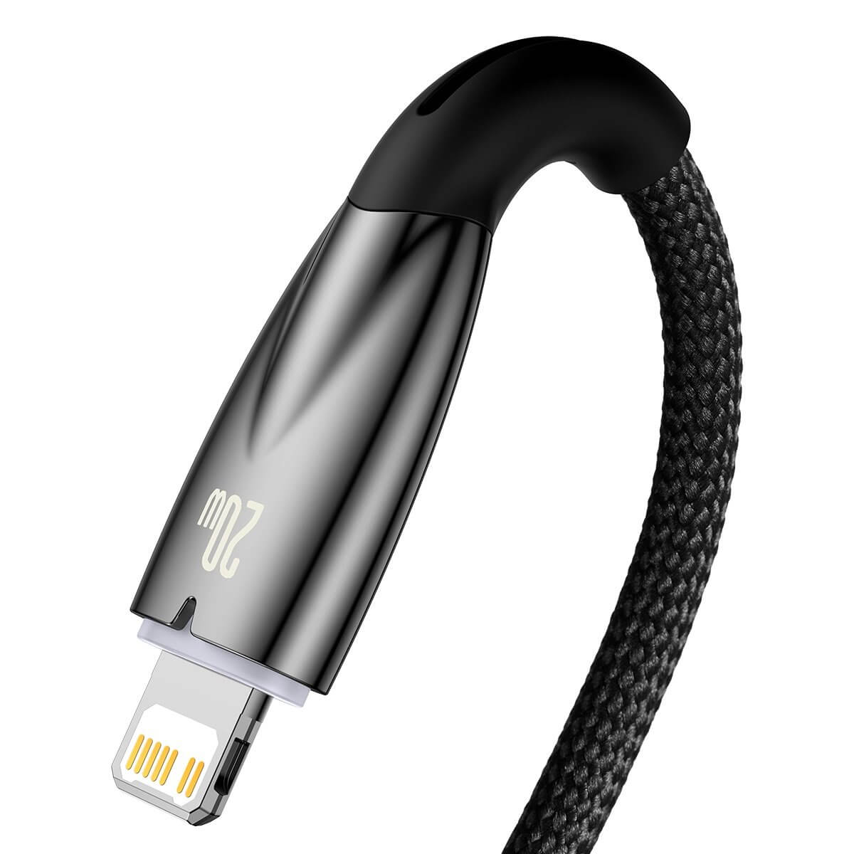 Baseus Glimmer Series PD 20W - Καλώδιο Δεδομένων και Φόρτισης Type - C to Lightning 1M - Black - CADH000001