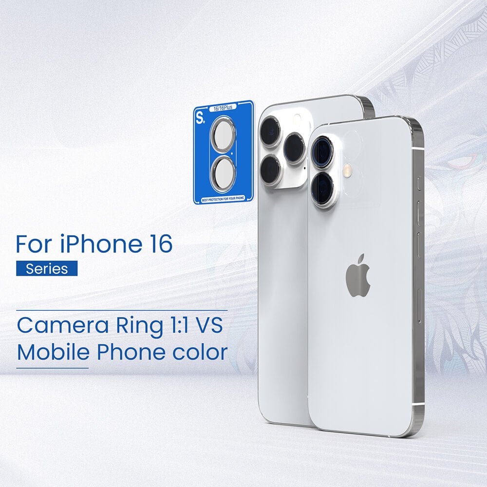 Lito iPhone 16 - S+ Camera Glass Protector - Αντιχαρακτικό Γυαλί για την Κάμερα - Black