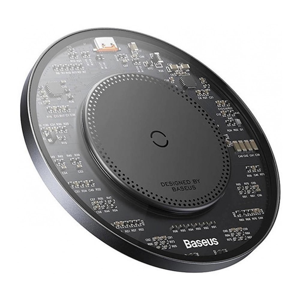 Baseus Simple 2 BS - W530 Wireless Charger 15W Ασύρματος Φορτιστής MagSafe με Καλώδιο Type - C - Black - CCJJ050001