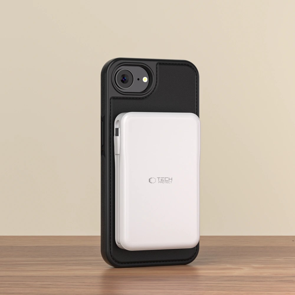 Tech - Protect iPhone 16e Θήκη Πορτοφόλι Stand από Δερματίνη με Αποσπώμενη θήκη MagSafe - Black