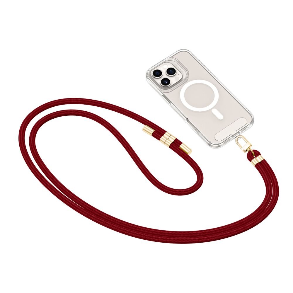 Tech - Protect C7S Rope CrossBody Strap - Universal Λουράκι για Θήκη Κινητού - Mulberry / Gold