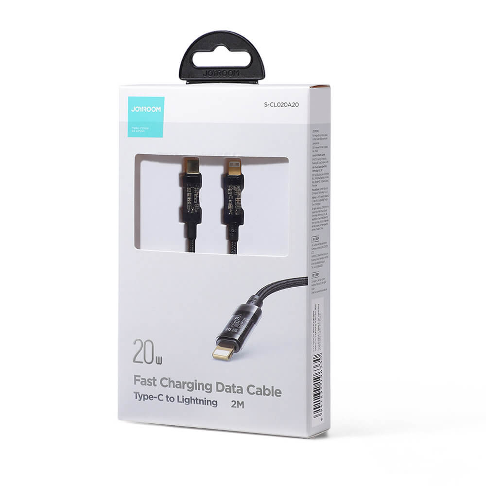 Joyroom S - CL020A20 PD 20W - Καλώδιο Δεδομένων και Φόρτισης Type - C to Lightning 2M - Black