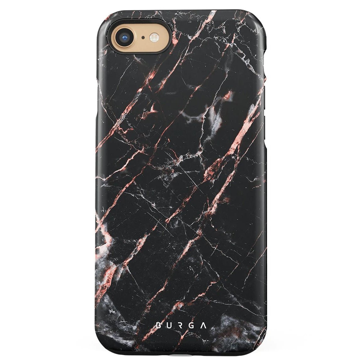 Burga iPhone SE 2022 / SE 2020 / 7 / 8 Fashion Tough Σκληρή Θήκη - Rose Gold Marble