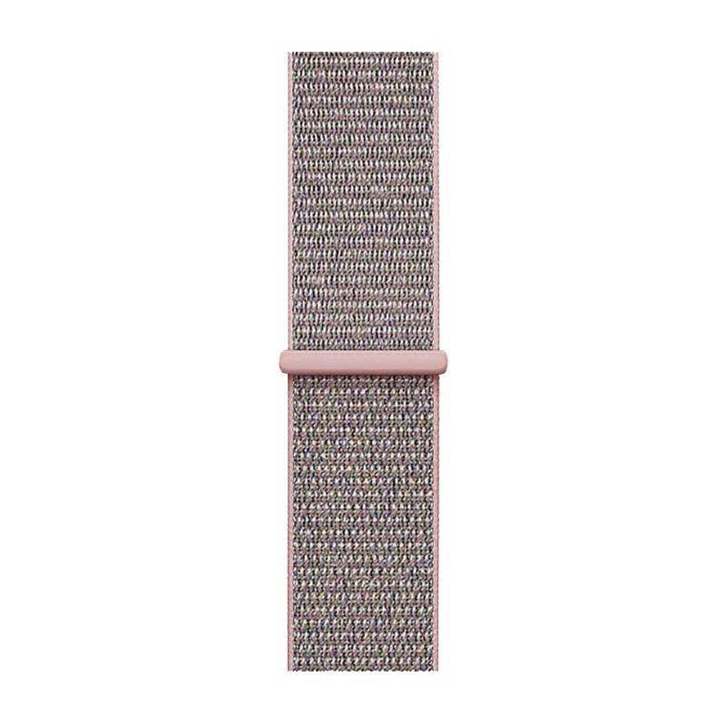Crong Λουράκι Apple Watch 2/3/4/5/6/7/8/9/10/11 - SE (1/2/3) - 38/40/41/42mm από Νάιλον - Nylon - Light Pink