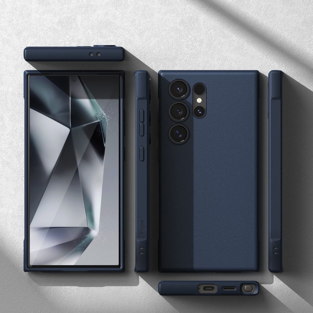 Ringke Samsung Galaxy S24 Ultra Onyx Durable TPU Case Θήκη Σιλικόνης - Navy Blue