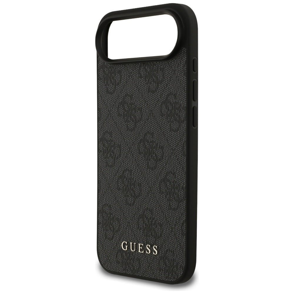 Guess iPhone Air - 4G Classic - Σκληρή Θήκη με Πλαίσιο Σιλικόνης και Επένδυση Συνθετικού Δέρματος - Black - GUHCP17MG4GFGR