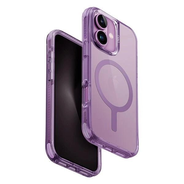 Uniq iPhone 16 Combat Magclick Σκληρή Θήκη με Πλαίσιο Σιλικόνης και MagSafe - Pink / Grape Pink