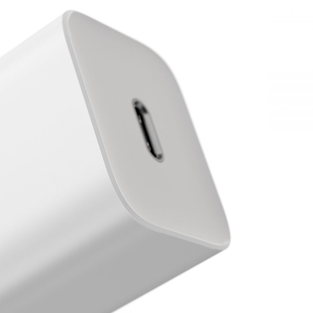 Baseus Super Si PD 20W Οικιακός Φορτιστής με Θύρα Type - C και καλώδιο Type - C to Lightning - White - TZCCSUP - B02