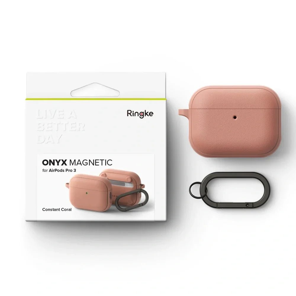 Ringke AirPods Pro 3 - Θήκη Σιλικόνης με MagSafe - Onyx Magnetic - Constant Coral