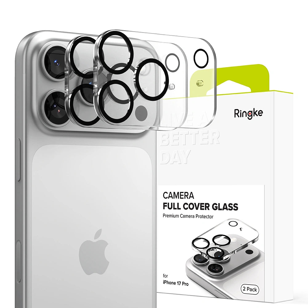 Ringke iPhone 17 Pro - Camera Full Cover - Αντιχαρακτικό Γυαλί για την Κάμερα - 2 Τεμάχια - Black