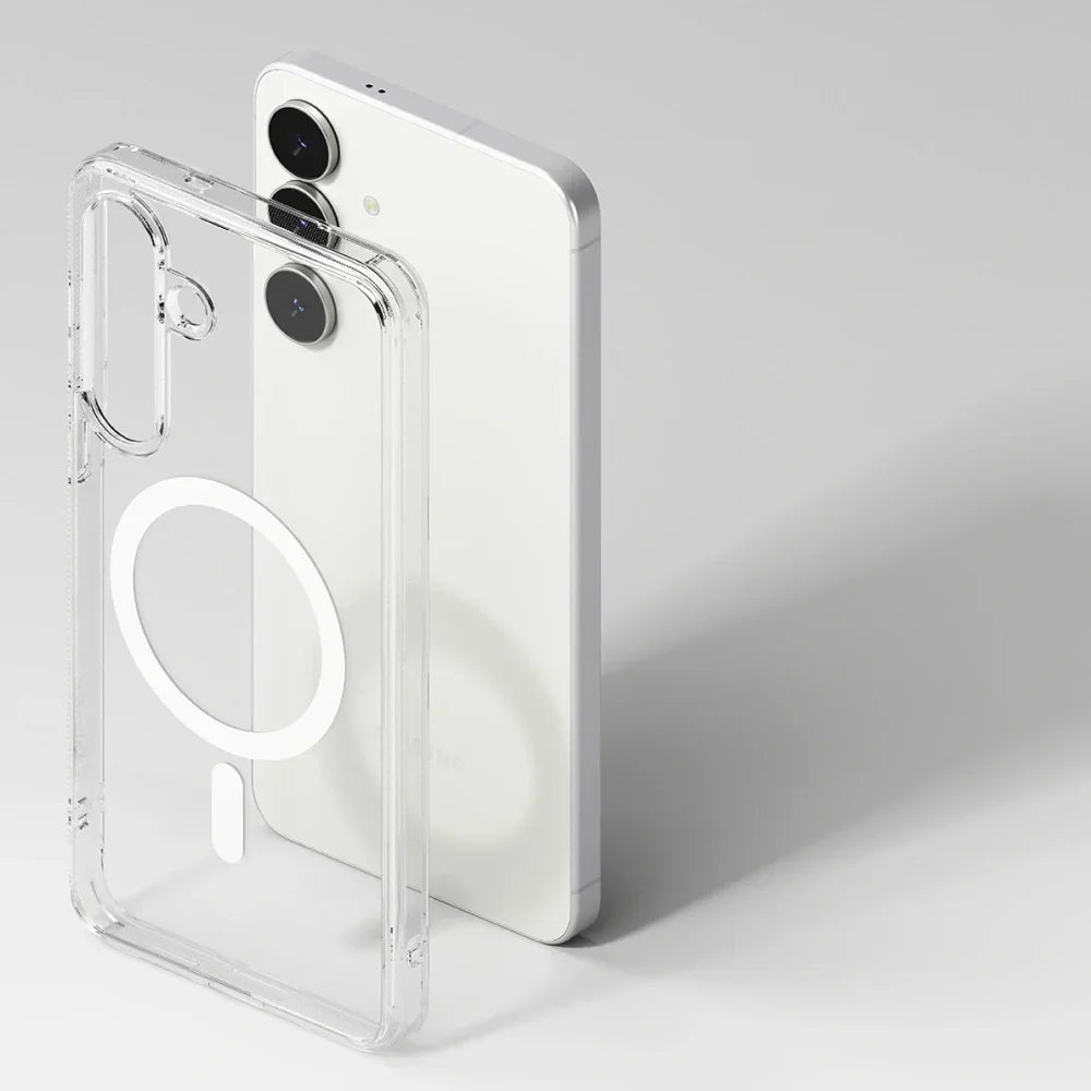 Ringke Samsung Galaxy S25 FE - Fusion Magnetic - Σκληρή Θήκη με Πλαίσιο Σιλικόνης και MagSafe - Clear