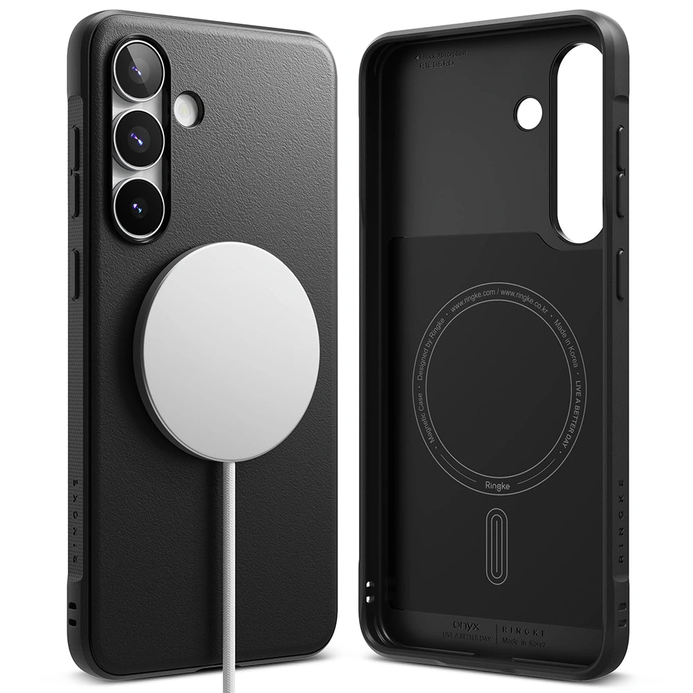 Ringke Samsung Galaxy S25 FE - Onyx Magnetic - Θήκη Σιλικόνης με MagSafe - Black