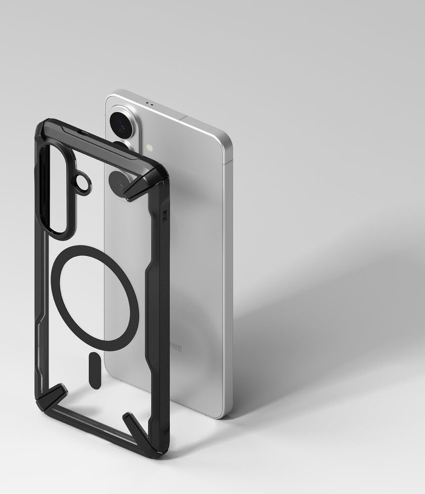 Ringke Samsung Galaxy S26 Plus - Σκληρή Θήκη με Πλαίσιο Σιλικόνης - Fusion X Magnetic MagSafe - Clear / Black