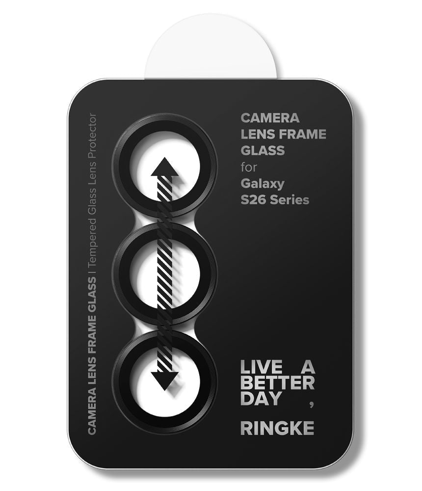 Ringke Samsung Galaxy S26 / S26 Plus - Αντιχαρακτικό Γυαλί για την Κάμερα - Camera Frame - 2 Τεμάχια - Black