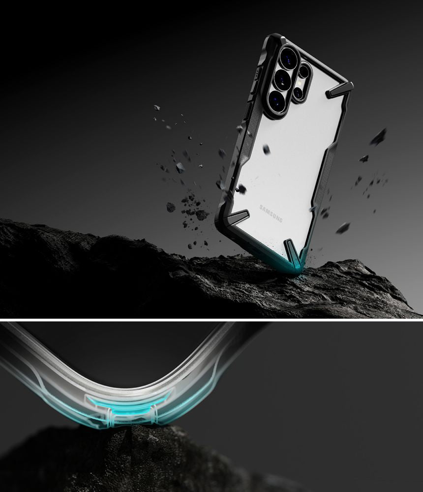 Ringke Samsung Galaxy S26 Ultra - Σκληρή Θήκη με Πλαίσιο Σιλικόνης - Fusion X - Διάφανη / Black