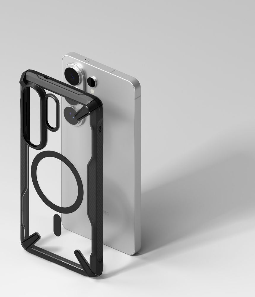 Ringke Samsung Galaxy S26 Ultra - Σκληρή Θήκη με Πλαίσιο Σιλικόνης - Fusion X Magnetic MagSafe - Clear / Black