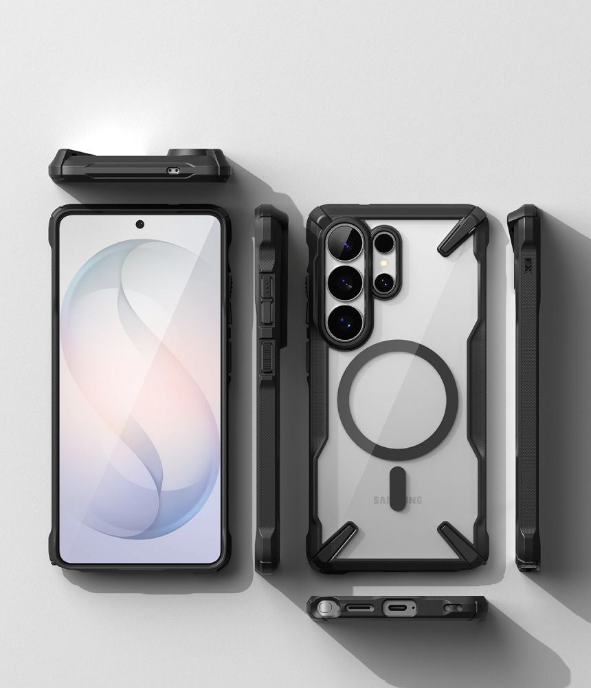 Ringke Samsung Galaxy S26 Ultra - Σκληρή Θήκη με Πλαίσιο Σιλικόνης - Fusion X Magnetic MagSafe - Clear / Black