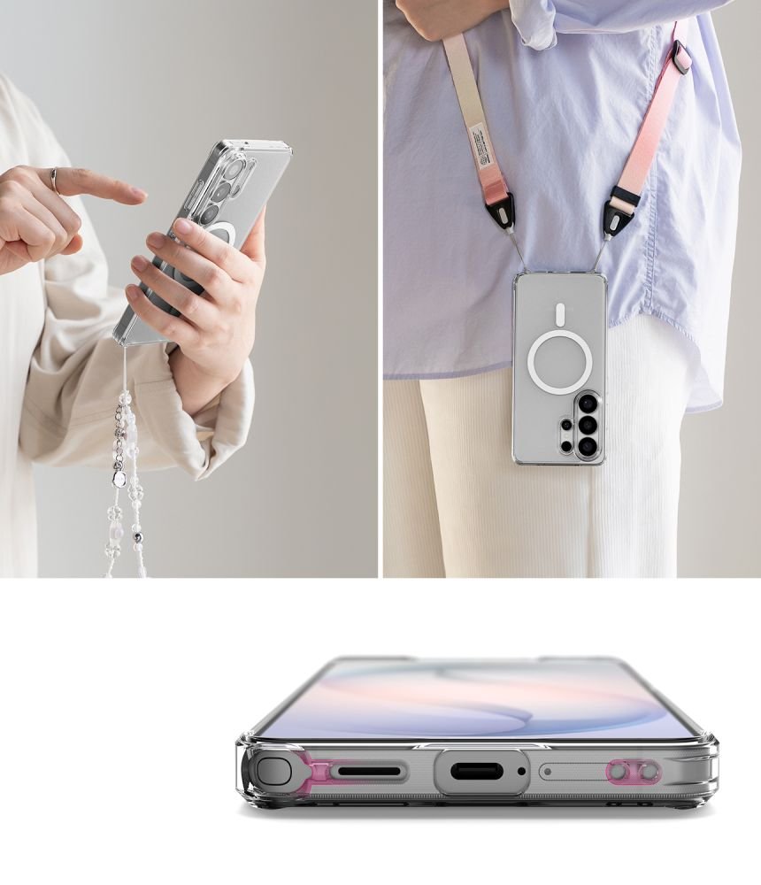 Ringke Samsung Galaxy S26 Ultra - Σκληρή Θήκη με Πλαίσιο Σιλικόνης και MagSafe - Fusion Magnetic - Matte Clear
