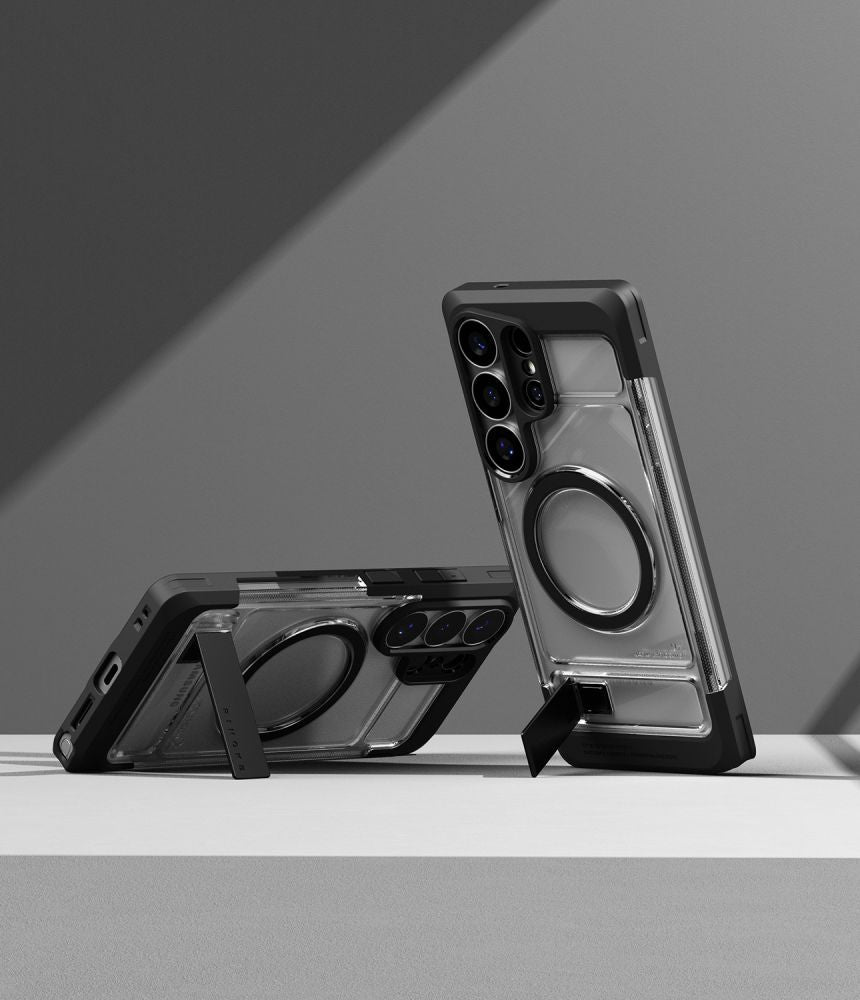 Ringke Samsung Galaxy S26 Ultra - Σκληρή Θήκη με Πλαίσιο Σιλικόνης - UX Magnetic MagSafe - Black / Clear