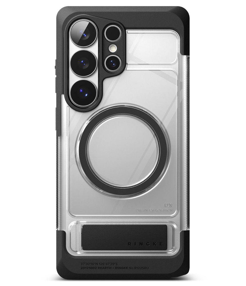 Ringke Samsung Galaxy S26 Ultra - Σκληρή Θήκη με Πλαίσιο Σιλικόνης - UX Magnetic MagSafe - Black / Clear