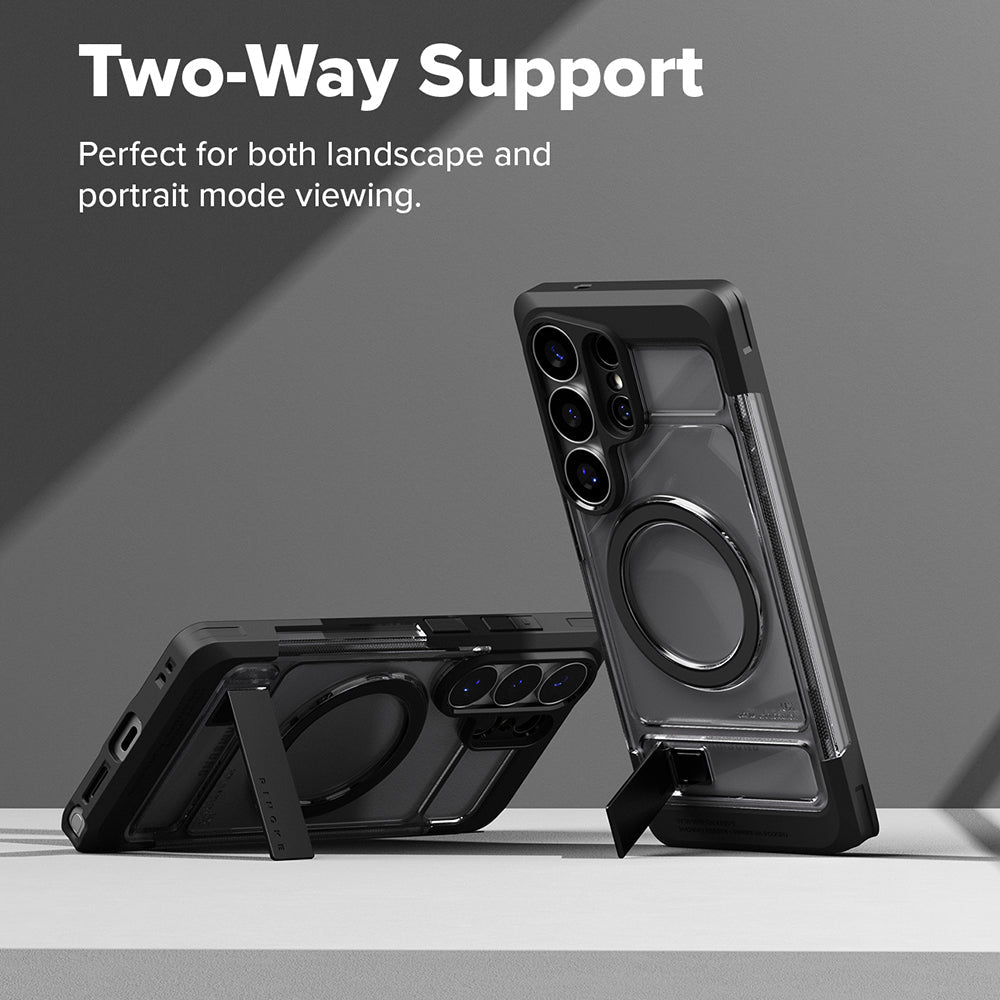 Ringke Samsung Galaxy S26 Ultra - Σκληρή Θήκη με Πλαίσιο Σιλικόνης - UX Magnetic MagSafe - Smoke Black