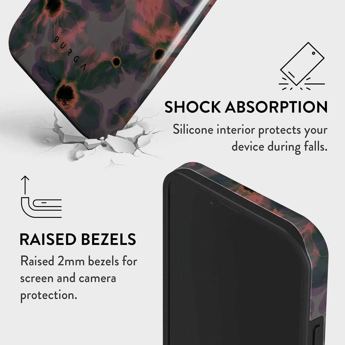 Burga iPhone 14 Plus Fashion Tough Σκληρή Θήκη - Volcanic Garden