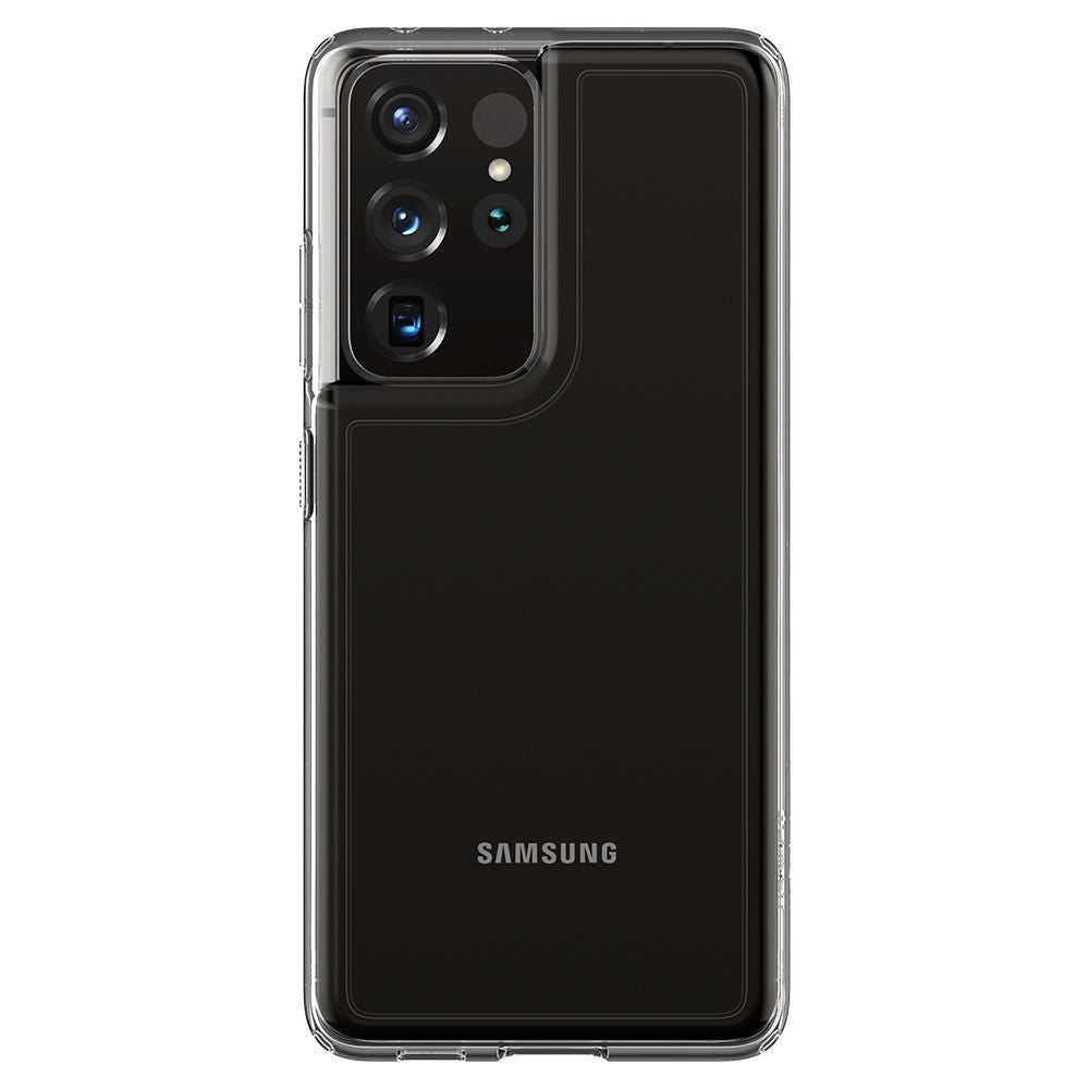 Spigen Samsung Galaxy S21 Ultra - Ultra Hybrid Σκληρή Θήκη με Πλαίσιο Σιλικόνης - Crystal Clear