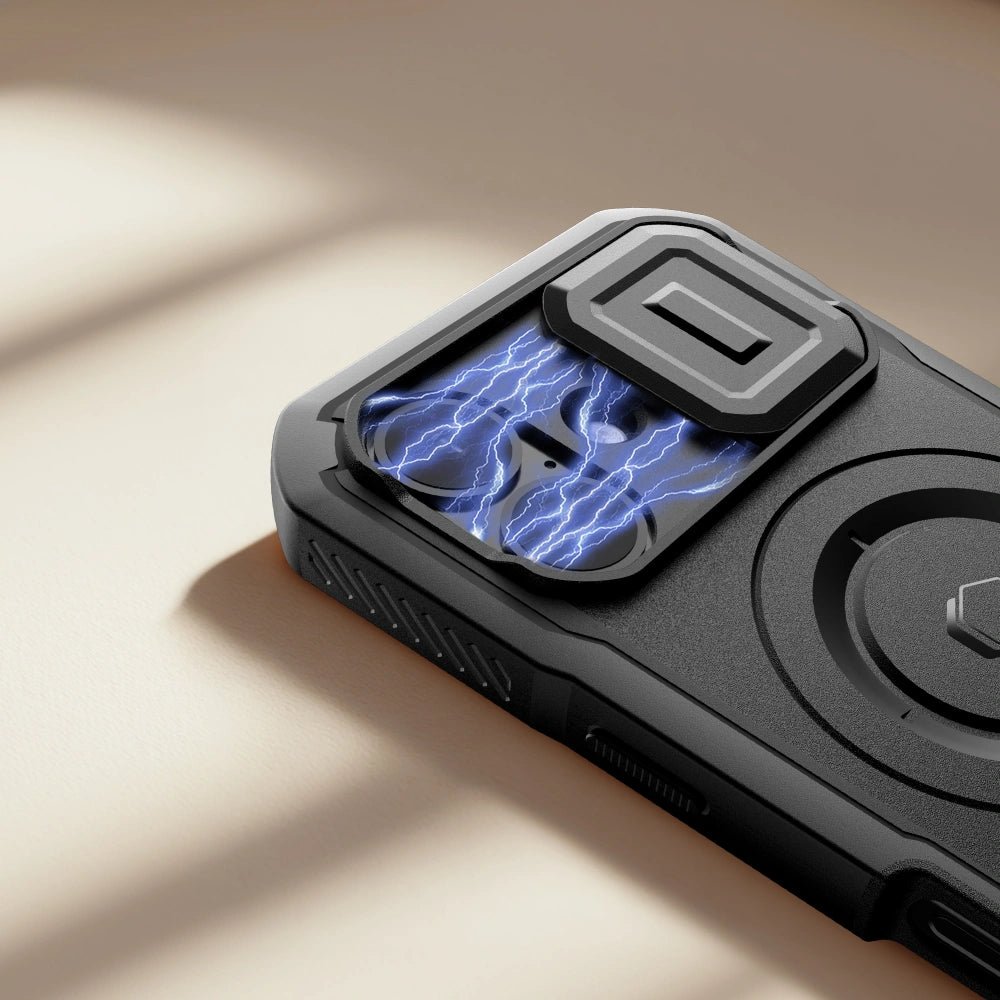 Tech - Protect iPhone 17 - Kevlar MagSafe - Σκληρή Θήκη με Προστασία για την Οθόνη / την Κάμερα και Stand - Black