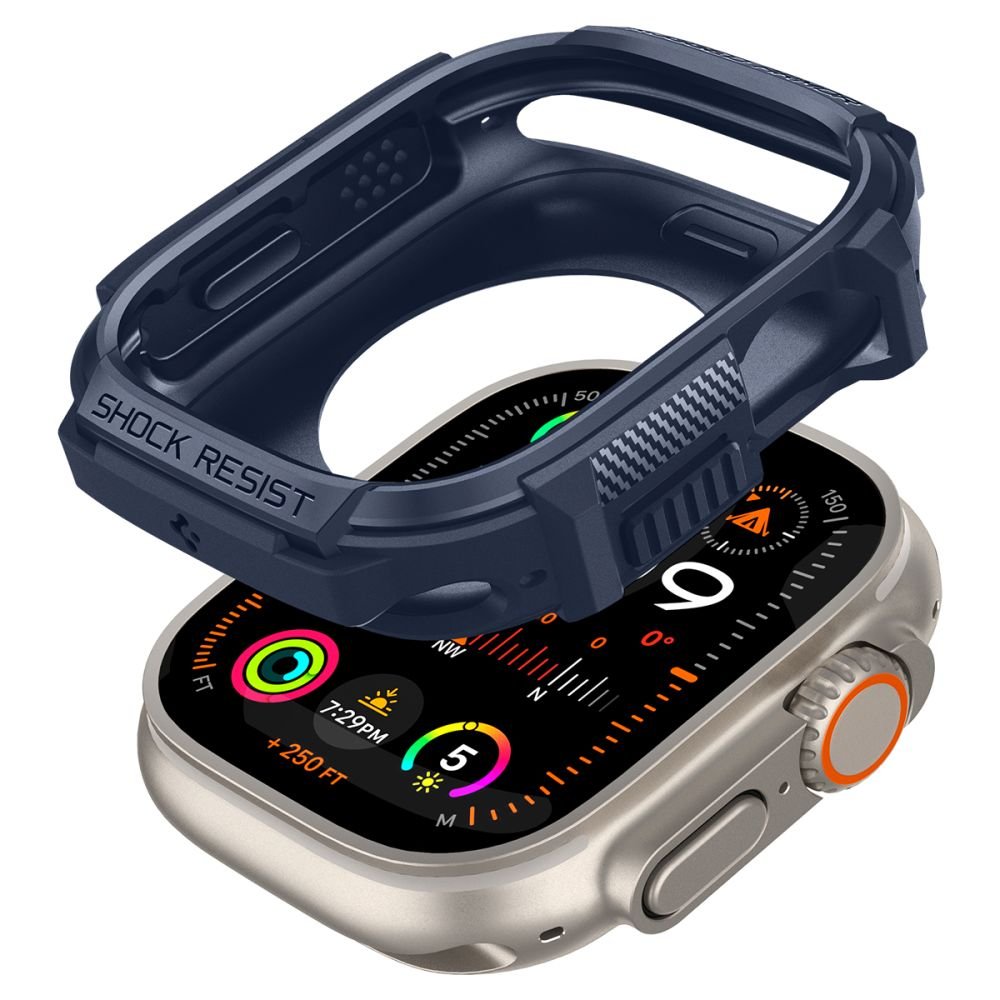 Spigen Θήκη Apple Watch Ultra (1/2/3) - 49mm Rugged Armor - Navy Blue
