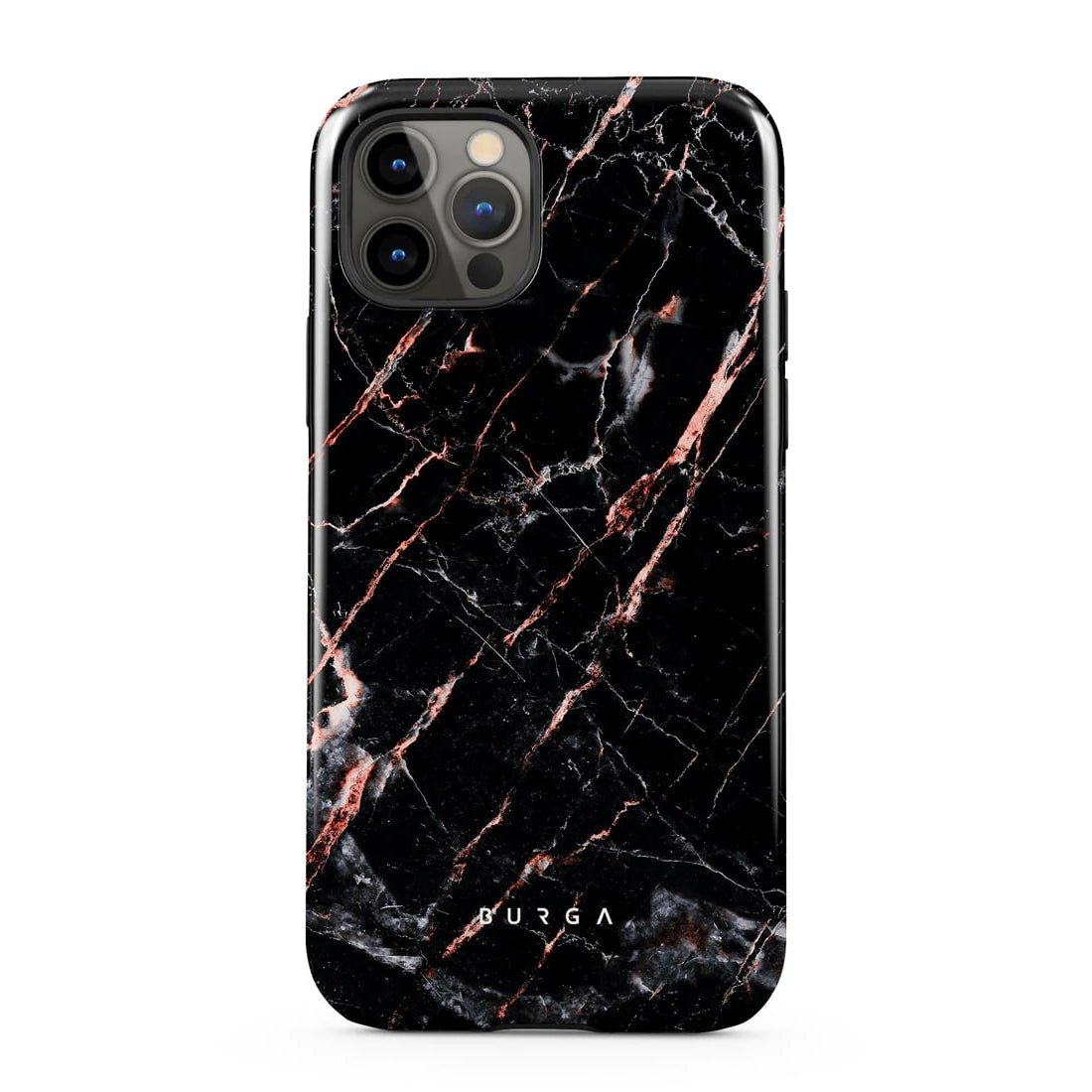 Burga iPhone 12 Pro Max Fashion Tough Σκληρή Θήκη - Rose Gold Marble