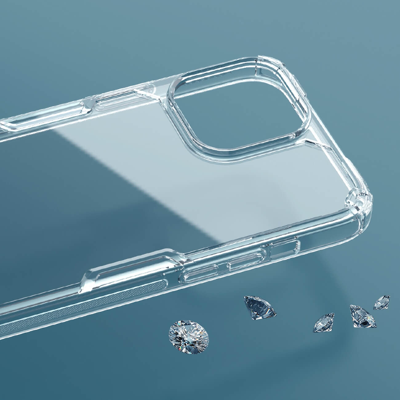 Nillkin iPhone 13 Pro Max Nature Pro - Σκληρή Θήκη με Πλαίσιο Σιλικόνης - Διάφανη