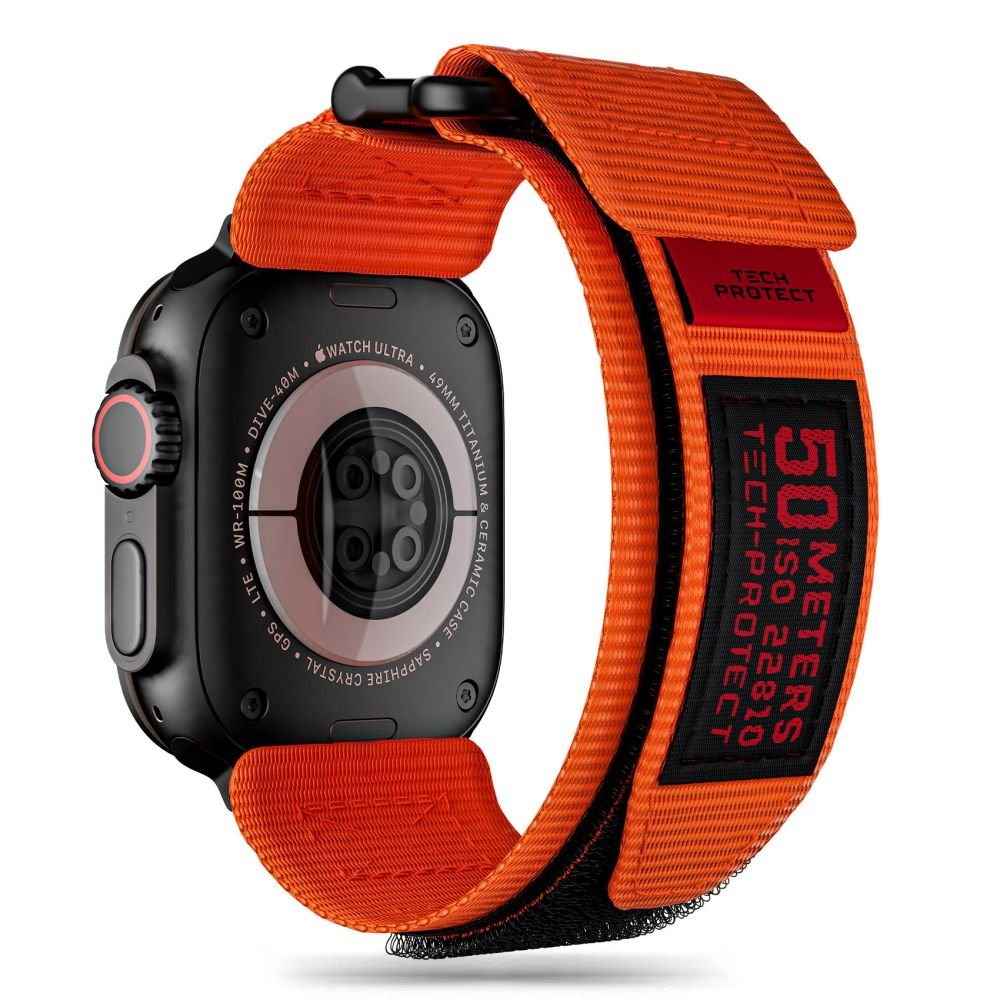 Tech - Protect Λουράκι Apple Watch 4 / 5 / 6 / 7 / 8 / 9 / SE / ULTRA 1 / ULTRA 2 - 42 / 44 / 45 / 49 mm Scout Pro - Orange
