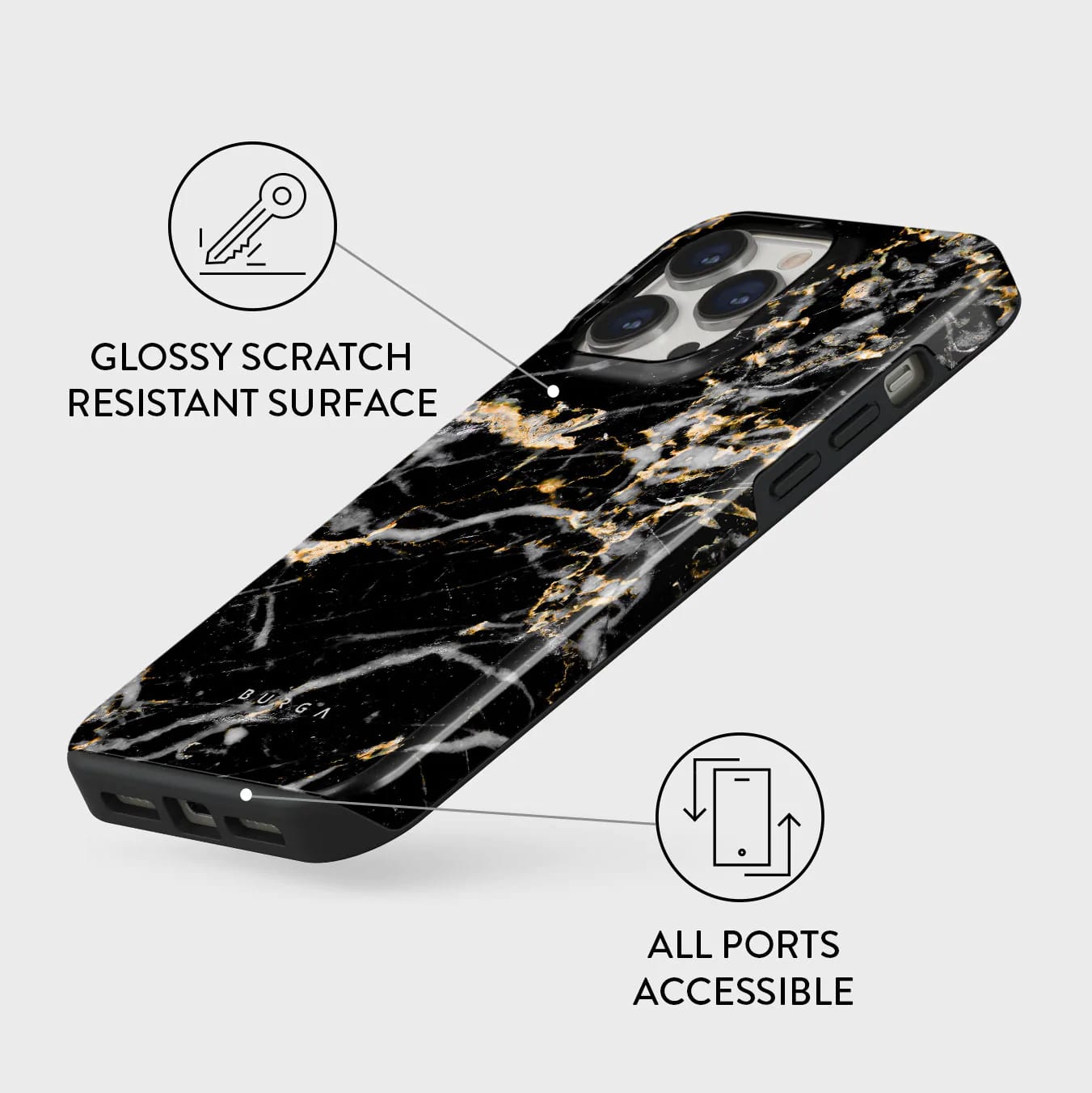 Burga iPhone 14 Pro Max Fashion Tough Σκληρή Θήκη - Make A Wish