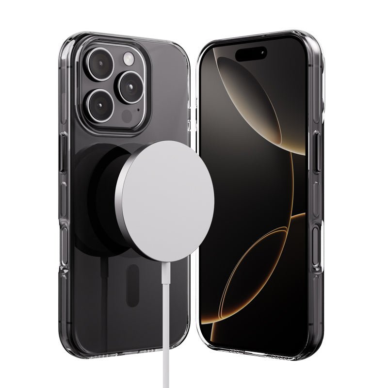 Crong iPhone 16 Pro Max Clear Mag Pro - Σκληρή Θήκη με MagSafe - Black
