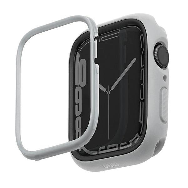 Uniq Θήκη Apple Watch 4 / 5 / 6 / 7 / 8 / 9 / SE / SE 2 - 44 / 45 mm Moduo με 2 Εναλλάξιμα Πλαίσια - Stone / Dark Grey