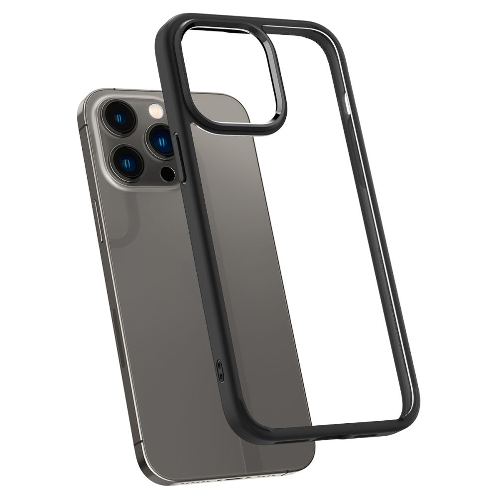 Spigen iPhone 14 Pro Ultra Hybrid Σκληρή Θήκη με Πλαίσιο Σιλικόνης - Matte Black