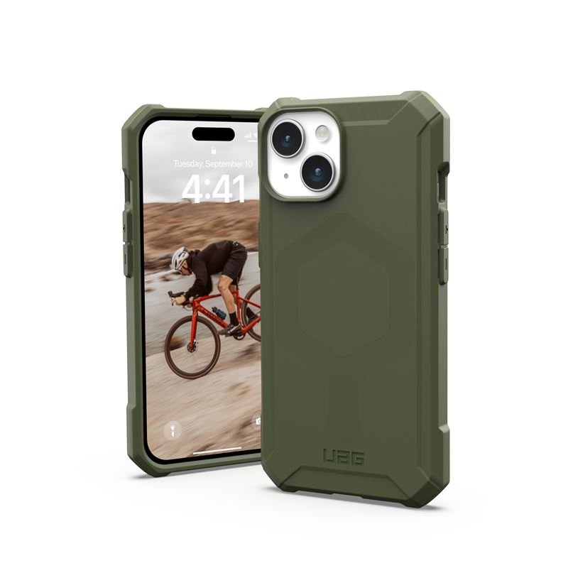UAG iPhone 15 Essential Armor MagSafe Θήκη Σιλικόνης TPU με MagSafe - Olive Drab