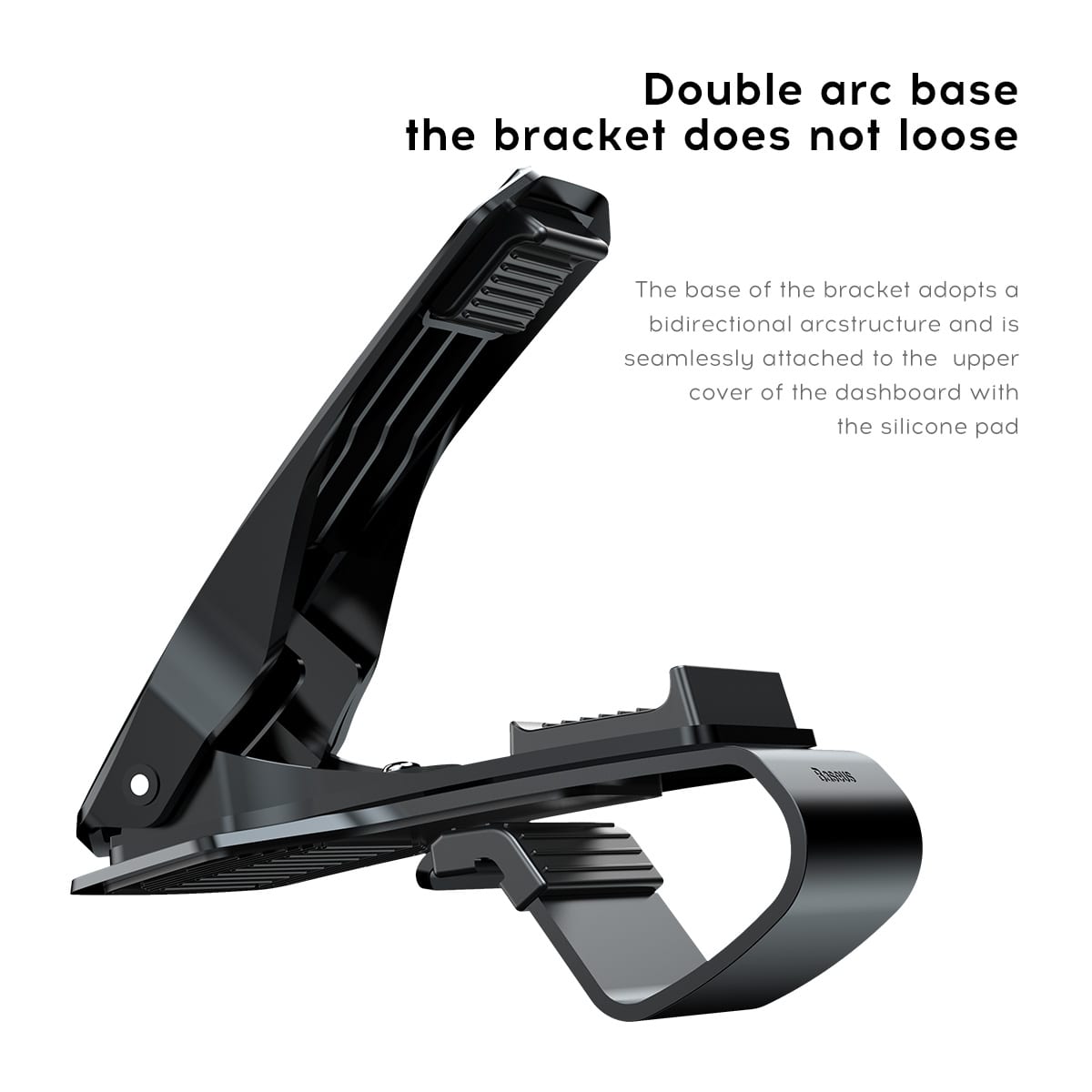 Baseus Mouth Car Mobile Holder - Universal Βάση Αυτοκινήτου - Black - SUDZ - 01