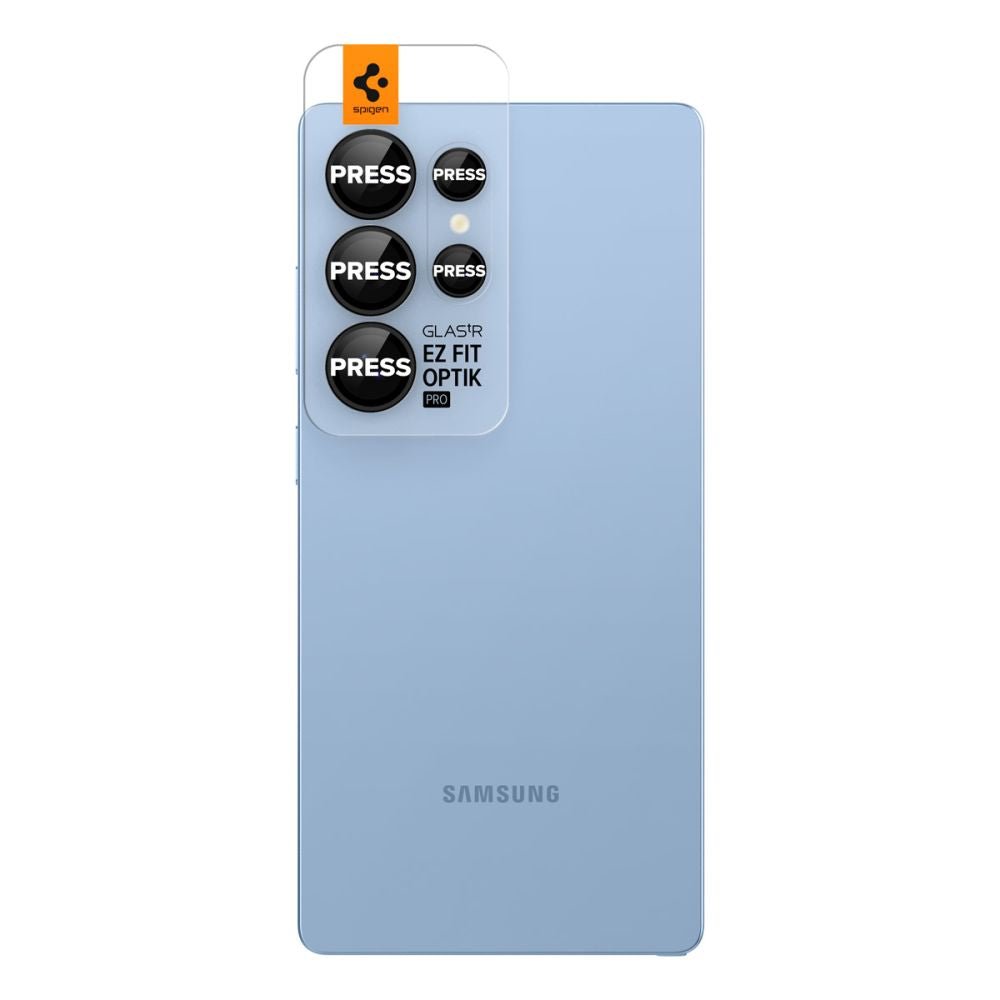Spigen Samsung Galaxy S25 Ultra Optik Pro Glas.TR EZ Fit Αντιχαρακτικό Γυαλί για την Κάμερα - 2 Τεμάχια - Black